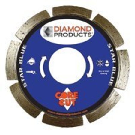 DIAMOND PRODUCTS DIAMOND PRODUCTS Star Blue 74950 Diamond Saw Blade, 7/8 in Arbor 74950